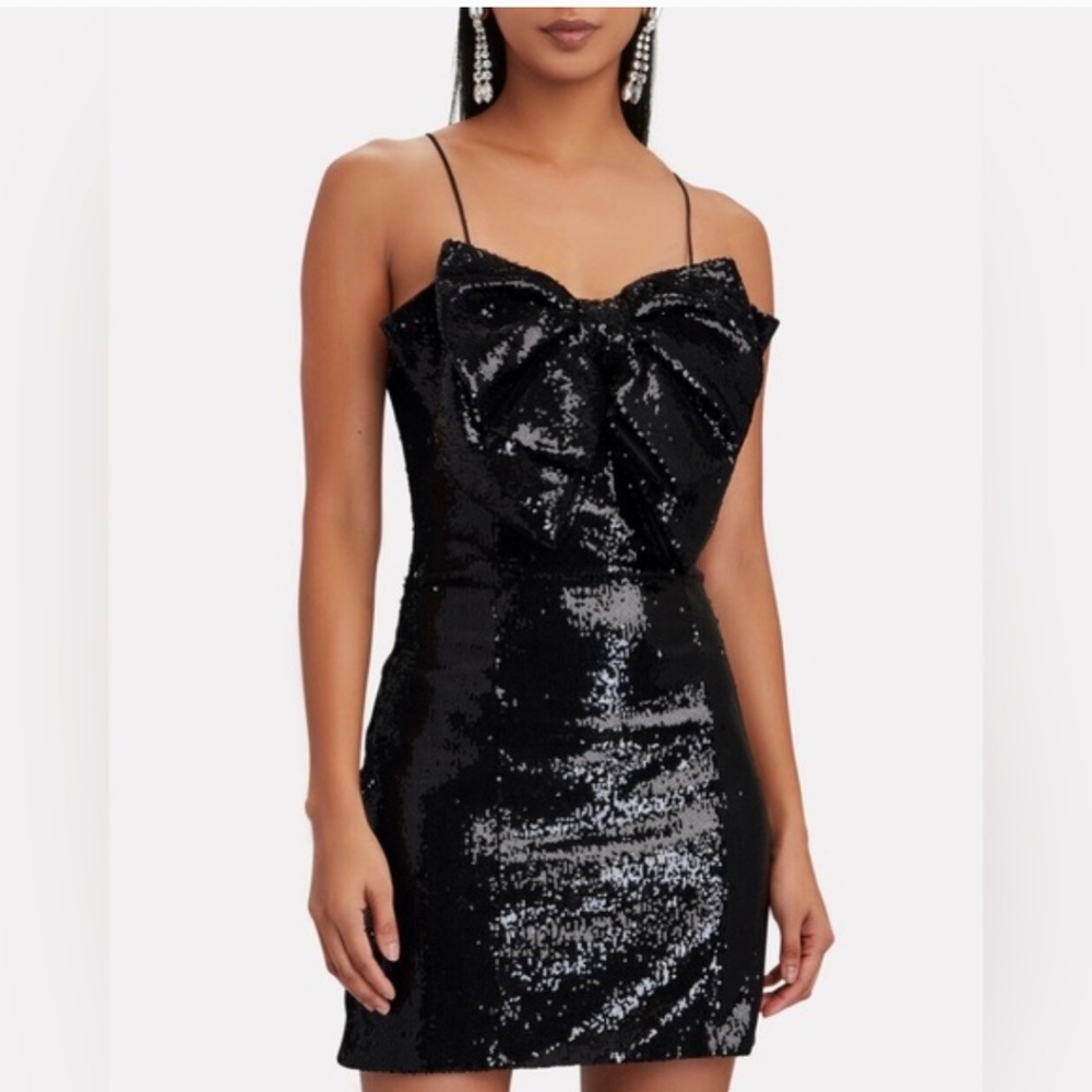 Torn by Ronny Kobo Lindsay Bow Sequin Dress